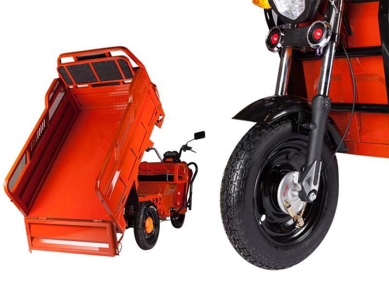 Электротрицикл ELTRECO D2 60V 1000W оранжевый Электротрицикл ELTRECO D2 60V 1000W оранжевый